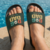 Personalized Name Dog Dad Slide Sandals - Gift For Dog Dad, Dog Lovers HO82 902592