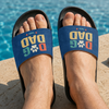 Personalized Name Dog Dad Slide Sandals - Gift For Dog Dad, Dog Lovers HO82 902592
