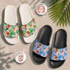 Custom Photo Funny Face Tropical Summer Slide Sandals LM32 669115