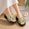 Custom Photo Funny Face Tropical Summer Slide Sandals LM32 669115