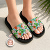 Custom Photo Funny Face Tropical Summer Slide Sandals LM32 669115
