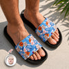 Custom Photo Funny Face Tropical Summer Slide Sandals LM32 669115