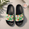 Custom Photo Funny Face Tropical Summer Slide Sandals LM32 669115