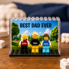 Personalized Family and Pet Minifigure Building Blocks Gifts - Gift For Dad, Father's Day, Anniversary, Birthday HO82 902686