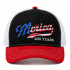 USA Patriotic Merica 250 Years Embroidered Trucker Hat HO82 902720