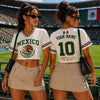 Custom Mexico Soccer Fitted Crop Top Jersey, Mexico Jersey Crop Tee, Game Day Shirt HO82 903004