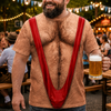 Custom Funny 3D Hairy Body Swimsuit AOP Shirt for Men - Gag Gift for Dad Husband Grandpa HO82 903022