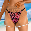 Personalized Bikini Illusion Swim Shorts for Women, Funny Beach Vacation Shorts CH07 180132