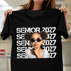 Custom Photo Senior 2027 Dark Shirt - Personalized Class of 2027 Gift, Proud Family Gift HO82 903236
