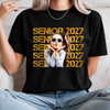 Custom Photo Senior 2027 Dark Shirt - Personalized Class of 2027 Gift, Proud Family Gift HO82 903236