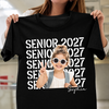 Custom Photo Senior 2027 Dark Shirt - Personalized Senior Gift, Proud Family Gift HO82 903240