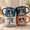 Custom Retro Senior Mom 2027 Pottery Mug - Personalized Class of 2027 Gift, Proud Family Gift HA75 922084