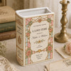 Personalized Wedding Toile De Jouy Ceramic Book Vase Bridal Shower Gift, Engagement Gift CH07 180192
