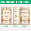 Personalized Wedding Toile De Jouy Ceramic Book Vase Bridal Shower Gift, Engagement Gift CH07 180192