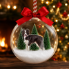 Custom Dog Photo 3D Acrylic Ball Ornament, Snow Globe Ornament For Pet Lovers HO82 903436