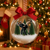 Custom Photo Couple Christmas 3D Acrylic Ball Ornament, Family Snow Globe Ornament HO82 903432