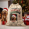 Personalized Dog Photo Good Dog List Christmas Santa Sack For Dog Mom Dad CH07 180454