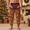 Personalized Santa Elf Reindeer Pattern Sweatpants And Pajamas Pants LM32 670127