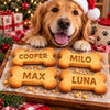 Custom Dog Bone Name Christmas Cookie Cutter & Stamp, Personalized Holiday Baking Gift For Pet Lovers CH07 181146