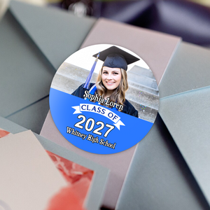 Custom Photo And School Name Class Of 2025 Graduation Roll Sticker TA29 890288