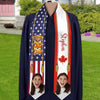 Custom Flag Nations Graduation Stoles Custom Photos N369 890695