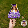 Custom Photo Glitter Graduation Class Of 2026 Face Fan - Graduation Gift LM32 899139