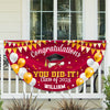 Congratulation You Did It Non-Pleated Fan Flag Graduation's Day TH10 898743