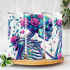 Skeleton With Rose Skinny Tumbler HO82 894956