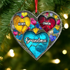 Personalized Custom Name Grandma And Kids Acrylic Ornament TH10 896075