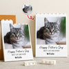Custom Photo Happy Father's Day To the Best Cat Dad Building Brick Blocks TH10 169995