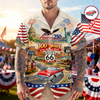 Celebrate 100 Years of Road Route 66 and America 250th Anniversary Custom Car Photo Hawaiian Shirt CH07 910510