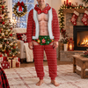 Funny Christmas Santa Body Illusion Onesie Pajamas Gift for Him TH10 171177