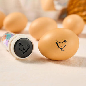 Personalized Hen Silhouette Egg Stamp with Name Gift for Family Farmer Breeder CH07 896560