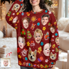 Custom Funny Face Light Up Christmas Ugly Sweater CH07 896802