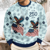 Personalized USA 250 Anniversary Eagle 1776-2026 Ugly Sweater TH10 171101