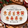 Custom Family Gingerbread Cookie Platter Christmas Family Gift Decor HO82 904178