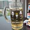 We Used To Live In Your Balls Personalized Glass Beer Mug Funny Father's Day Gift CH07 895564