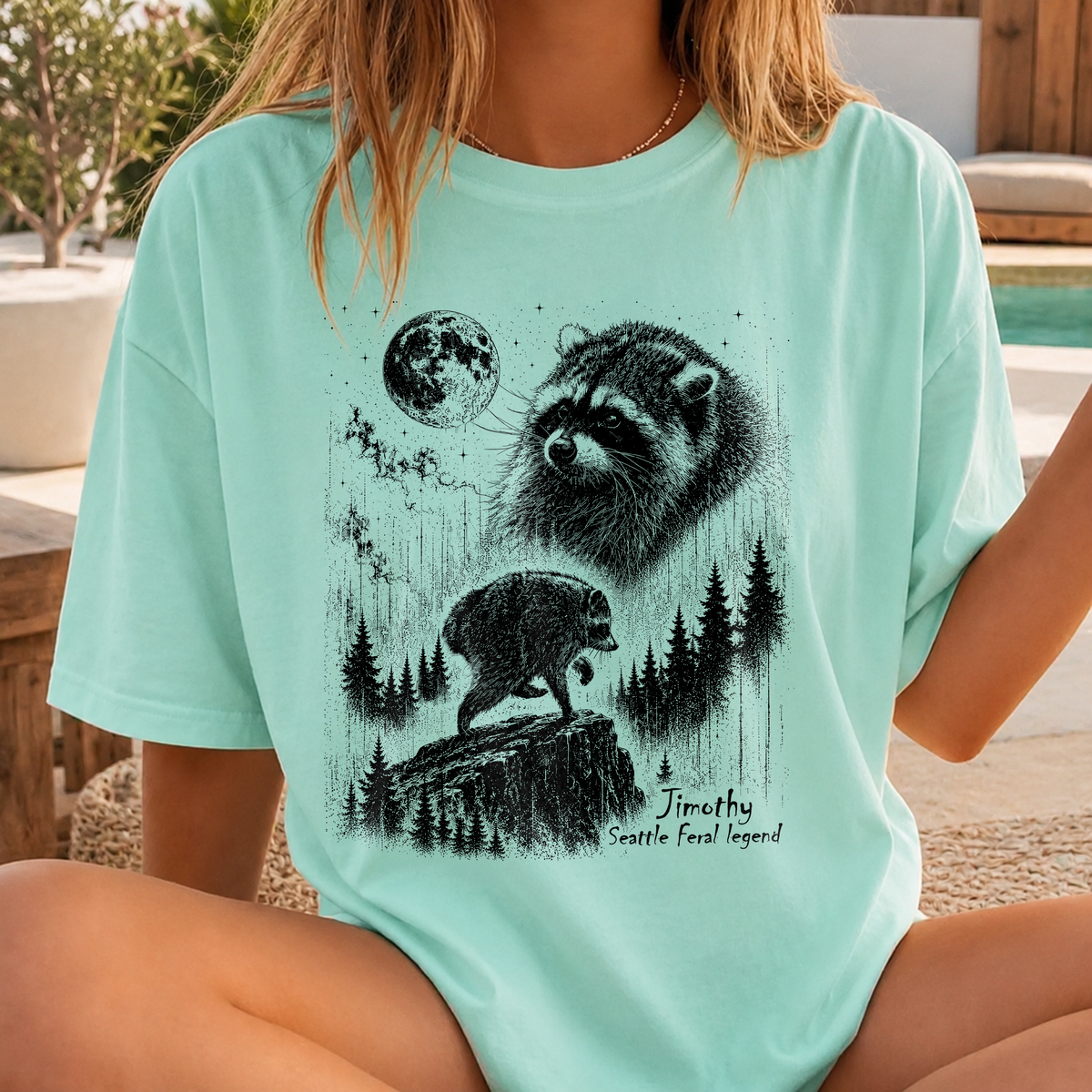 Vintage Jimothy Raccoon Comfort Shirt, Seattle Feral Legend Racoon Comfort Shirt CH07 180244
