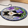 Custom Dog Cat Portrait Photo Stained Glass Suncatcher, Pet Memorial Gift LM32 669525