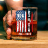 Happy 250th Birthday America Flag Patriotic Whiskey Glass LM32 895289