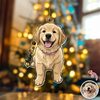 Custom Cute Dog Photo Portrait Christmas Decoration Acrylic Ornament LM32 895713