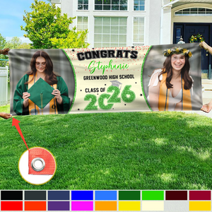 Custom Photo Class of 2025 Personalized Banner Graduation Day Gift CH07 895316