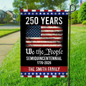 250th Anniversary USA Flag Patriotic 4th of July We The People 1776 Garden Flag CH07 910108