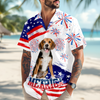 Custom Dog Photo Merica Hawaii Shirt TH10 169079