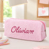 Custom Name Embroidered Seersucker Pencil Case, Back to School Gift, School Organizer LM32 669655
