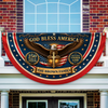 Personalized God Bless America 250 Years Of Freedom Non-Pleated Fan Flag LM32 669289