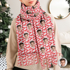 Custom Photo Wool Scarf Gift For Him, Her, Valentine LM32 897667