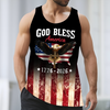 Patriotic 250th Anniversary God Bless America Eagle 1776–2026 Tanktop HO82 902900