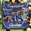 Personalized Congratulations Graduation Backdrop with Photo Class of 2026 Party Decor CH07 910192