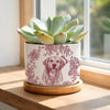 Custom Photo Dog Memorial Vintage Toile Style Plant Pot HA75 921760